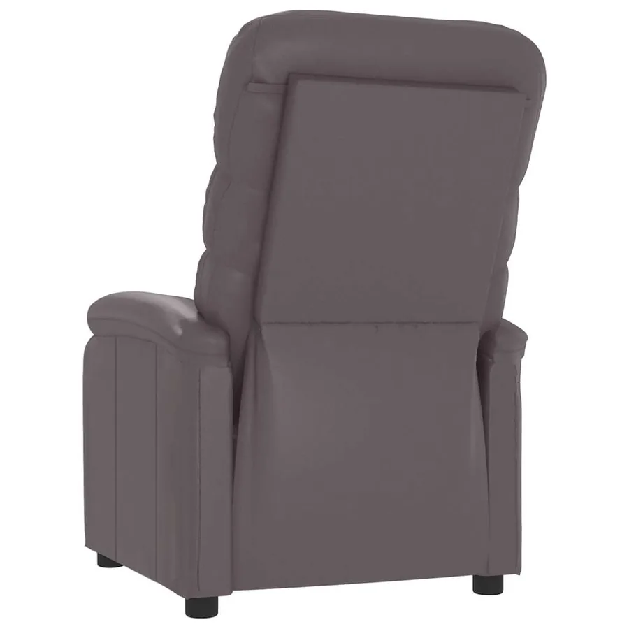 Fauteuil de massage Gris Similicuir - 5