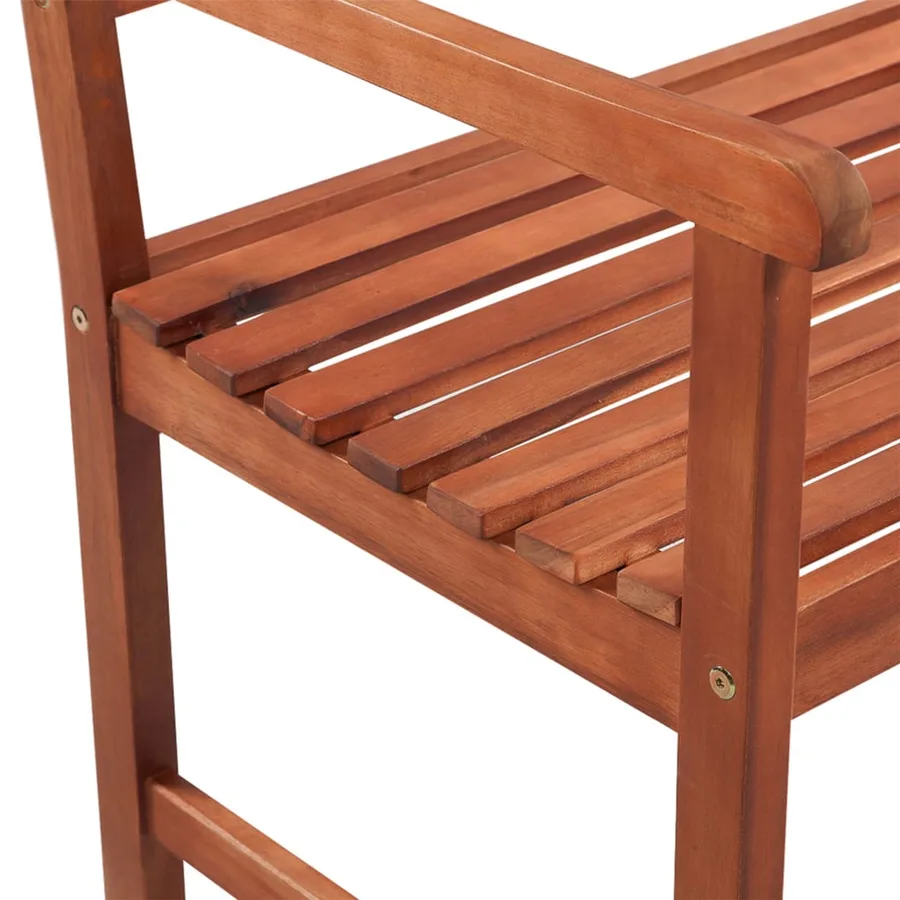 Banc de jardin avec coussin 120 cm Bois d'acacia massif - 4