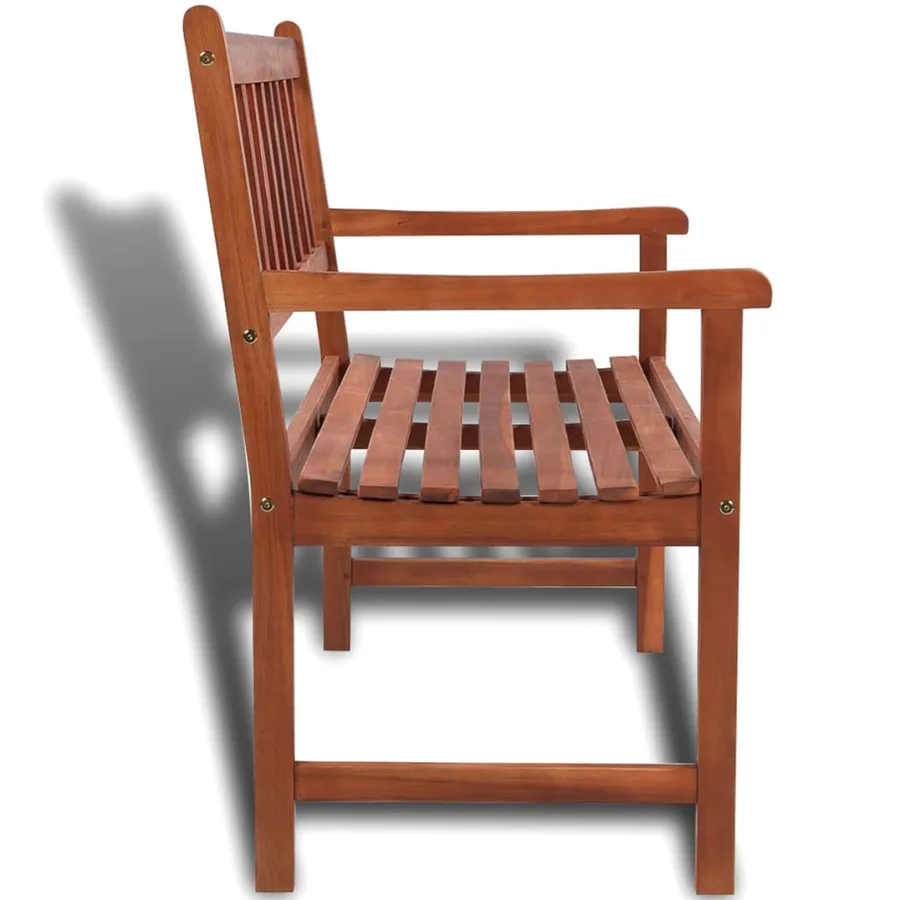 Banc de jardin 120 cm bois solide d'acacia - 3