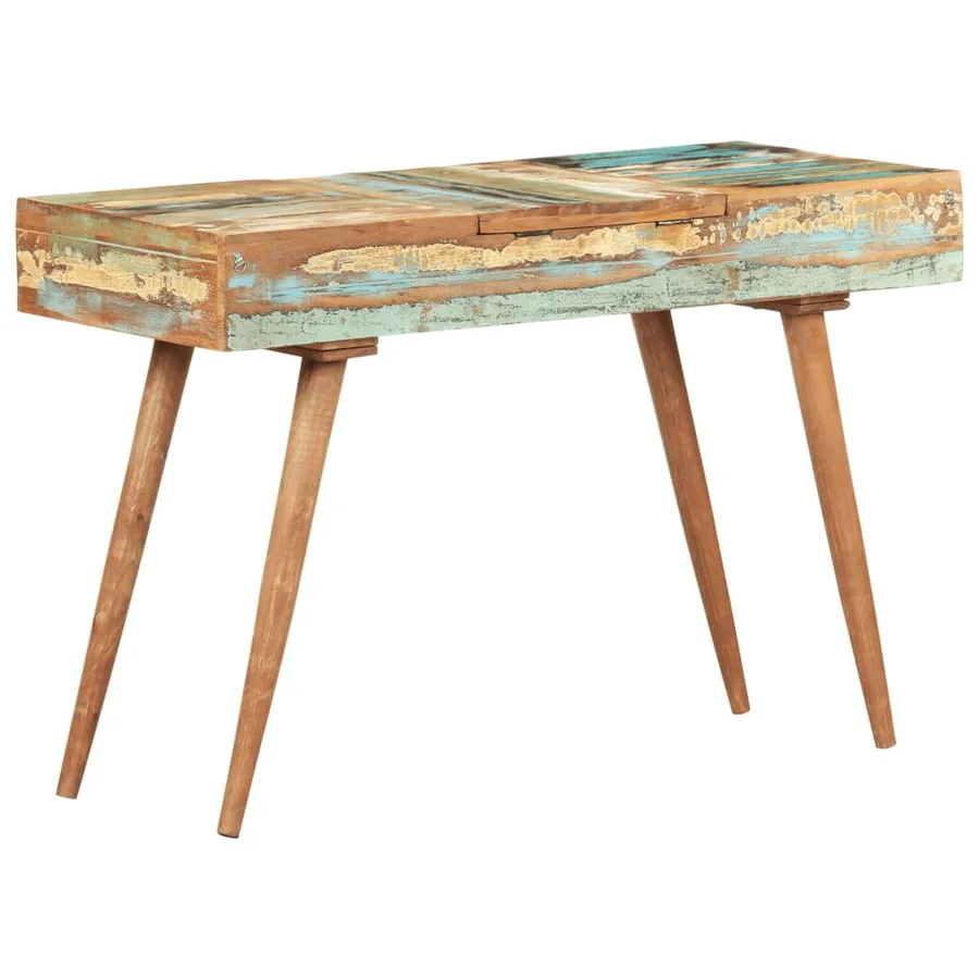 Coiffeuse avec miroir 112x45x76 cm Bois massif de récupération - 5