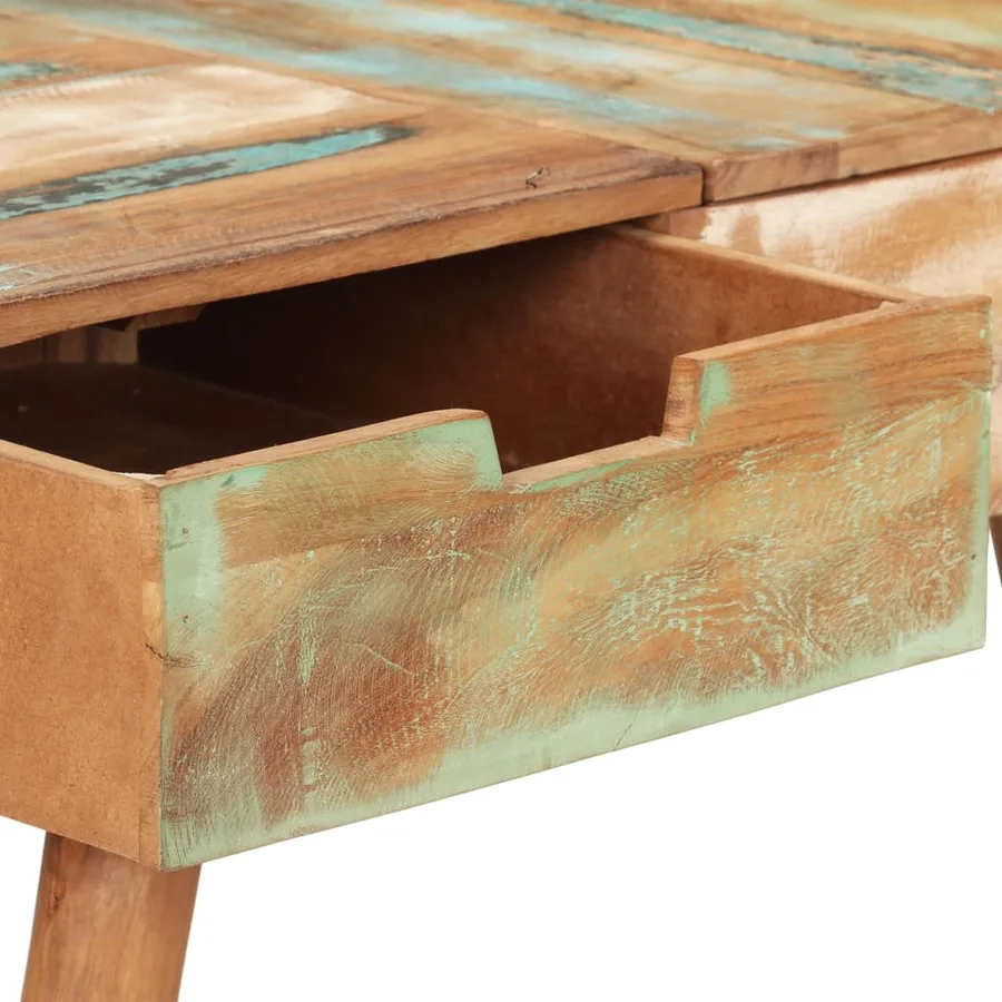 Coiffeuse avec miroir 112x45x76 cm Bois massif de récupération - 6