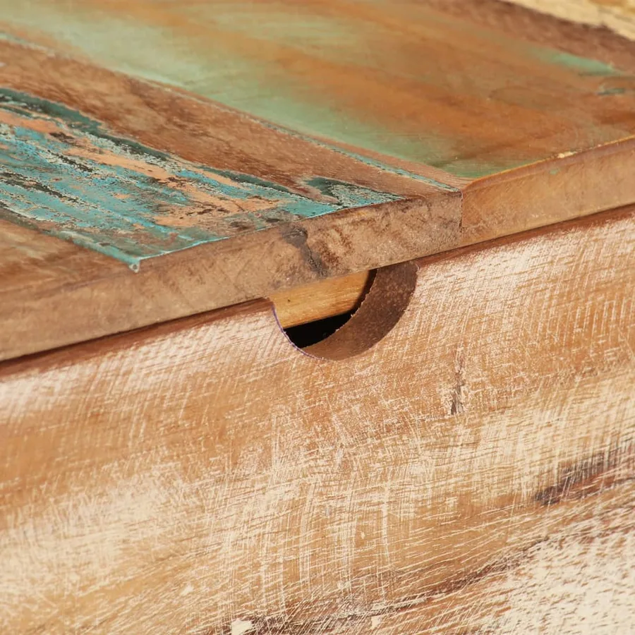 Coiffeuse avec miroir 112x45x76 cm Bois massif de récupération - 8