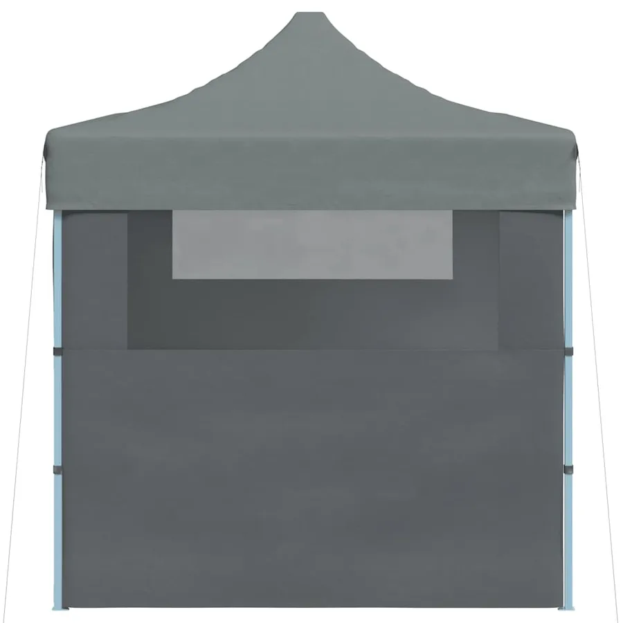 Tente de réception pliable avec 3 parois 3x4 m Acier Anthracite - 5