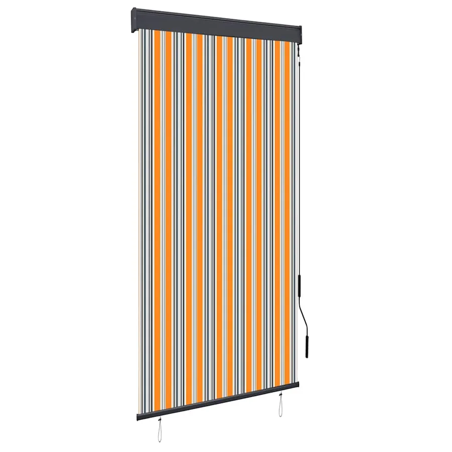 Store roulant d'extérieur 100x250 cm Jaune et bleu