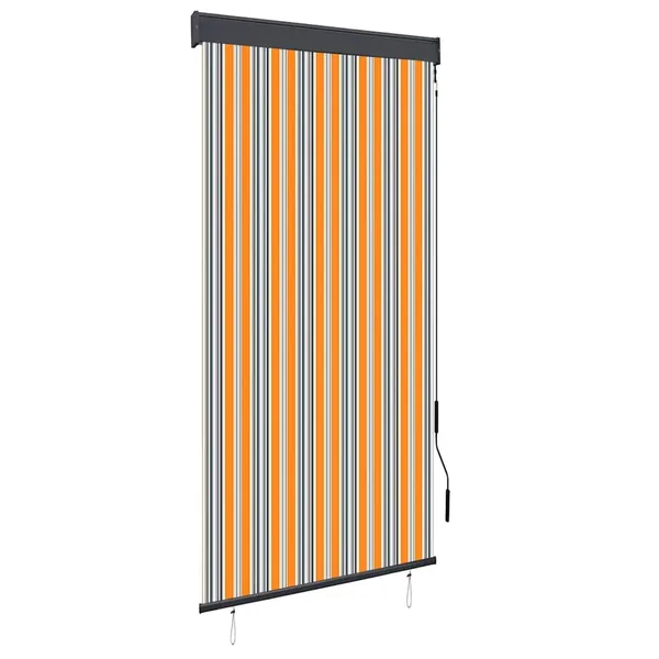 Store roulant d'extérieur 100x250 cm Jaune et bleu