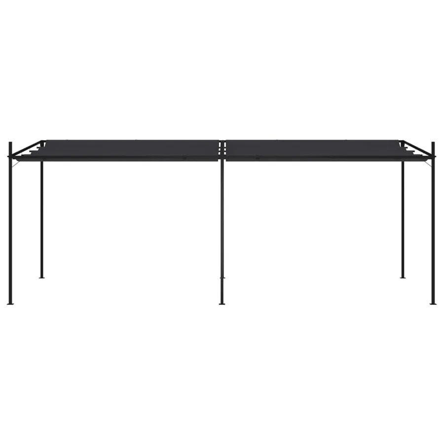 Belvédère avec toit rétractable 600x300x233 cm Anthracite - 2