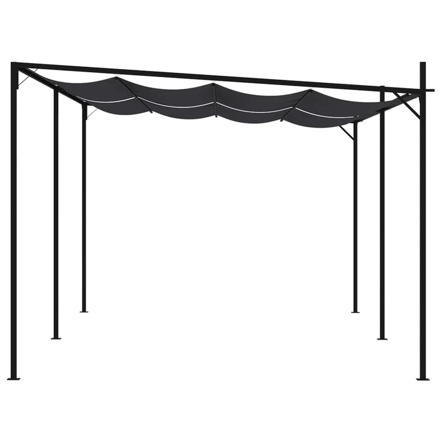 Belvédère avec toit rétractable 600x300x233 cm Anthracite - 5