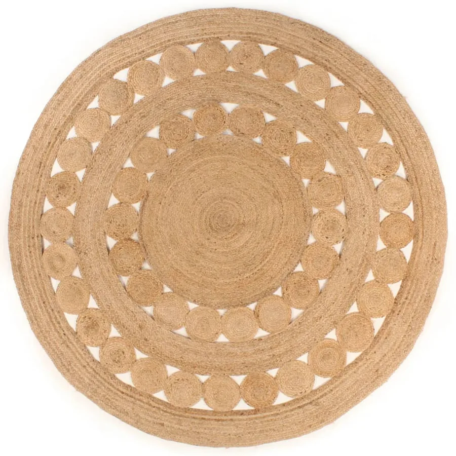 Tapis Design tressé Jute 210 cm Rond