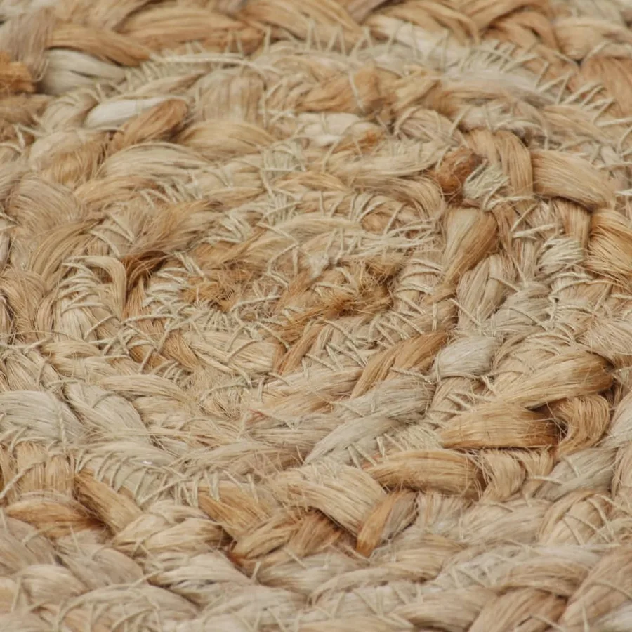 Tapis Design tressé Jute 210 cm Rond - 4