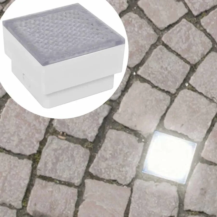 Lampes LED enterrées 12 pcs 100x100x68 mm - 7