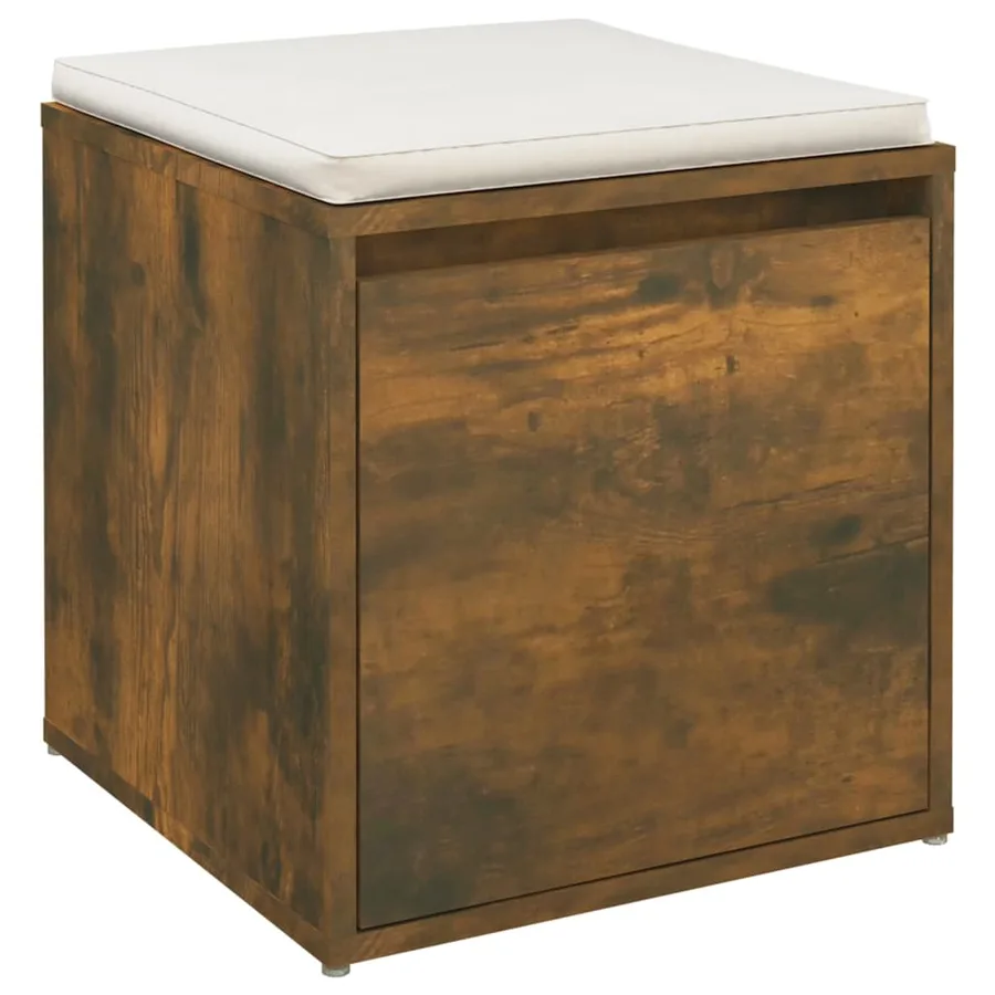 Tiroir boîte Chêne fumé 40,5x40x40 cm Bois d'ingénierie - 4