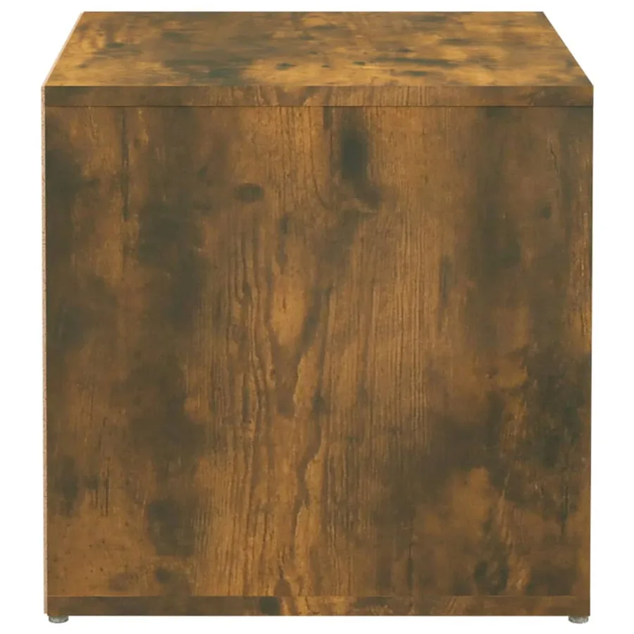 Tiroir boîte Chêne fumé 40,5x40x40 cm Bois d'ingénierie - 8