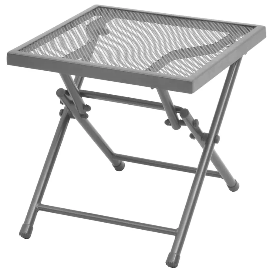 Chaises longues lot de 2 avec table Acier Anthracite - 7
