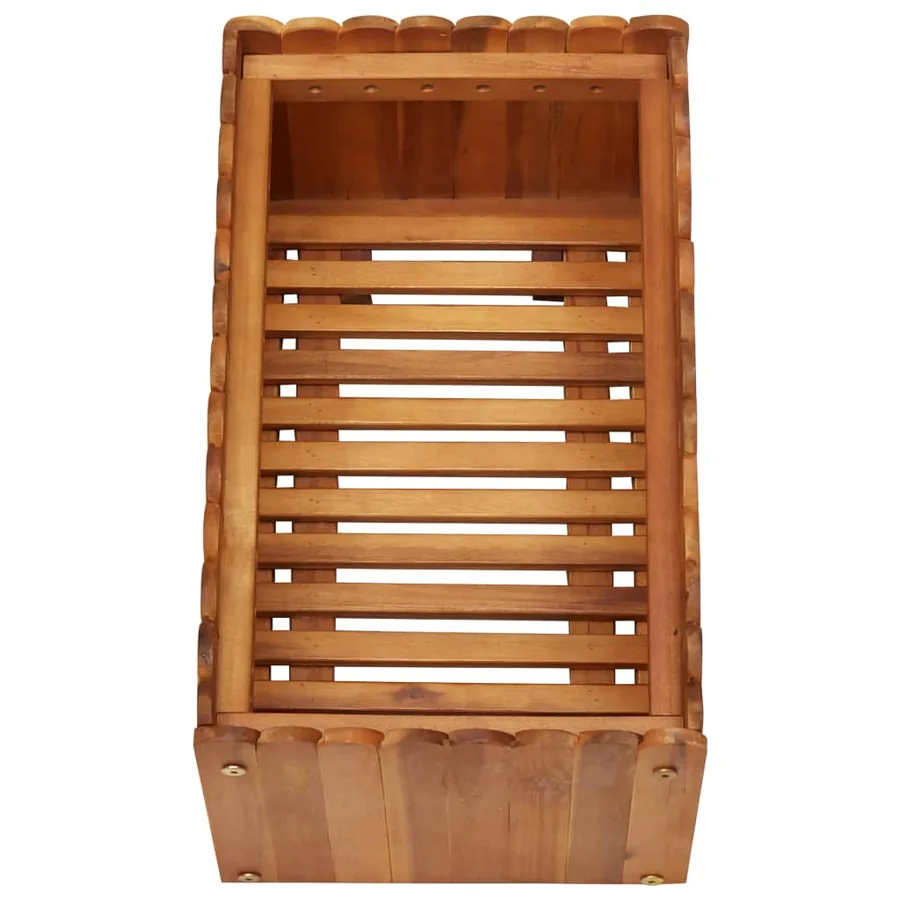 Lit surélevé de jardin 50x30x25 cm Bois massif d'acacia - 4