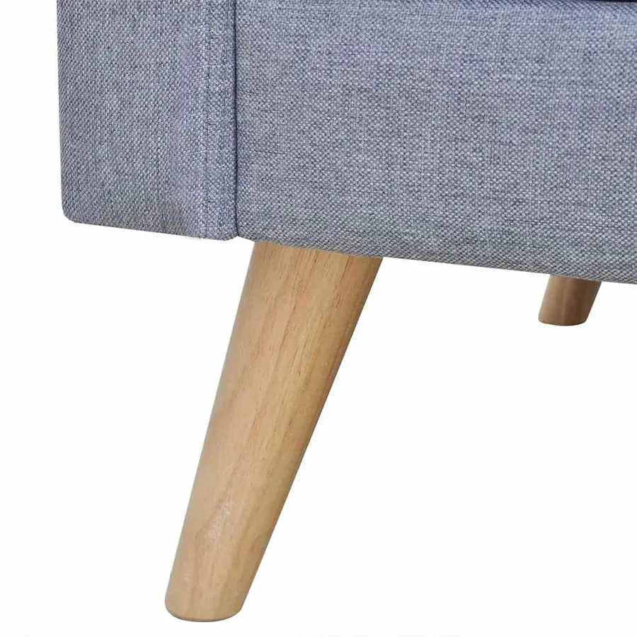 Ensemble de canapés à 2 places et à 3 places Tissu Gris clair - 10