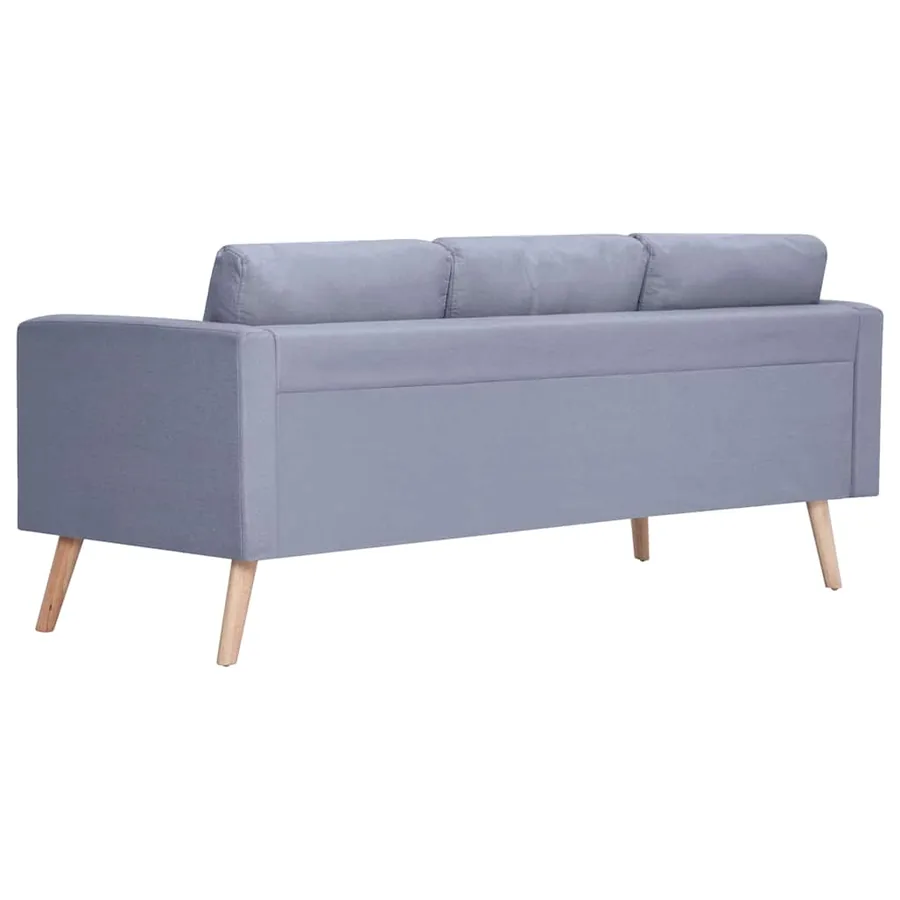 Ensemble de canapés à 2 places et à 3 places Tissu Gris clair - 9
