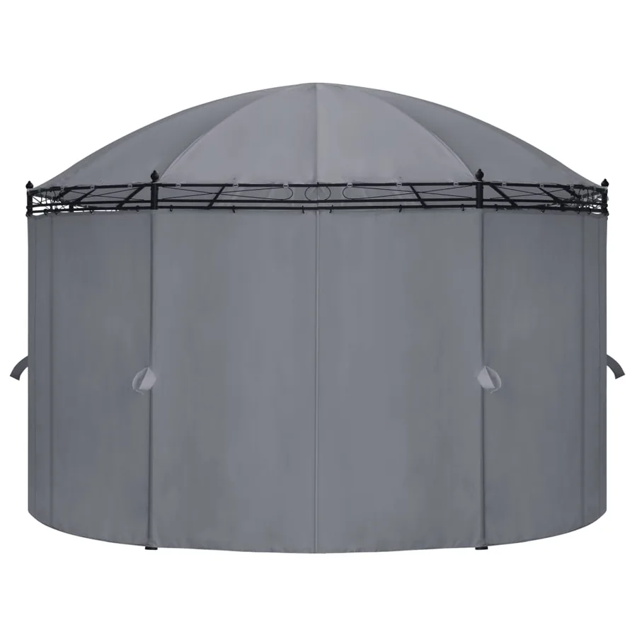 Tonnelle avec rideaux 520x349x255 cm Anthracite - 3