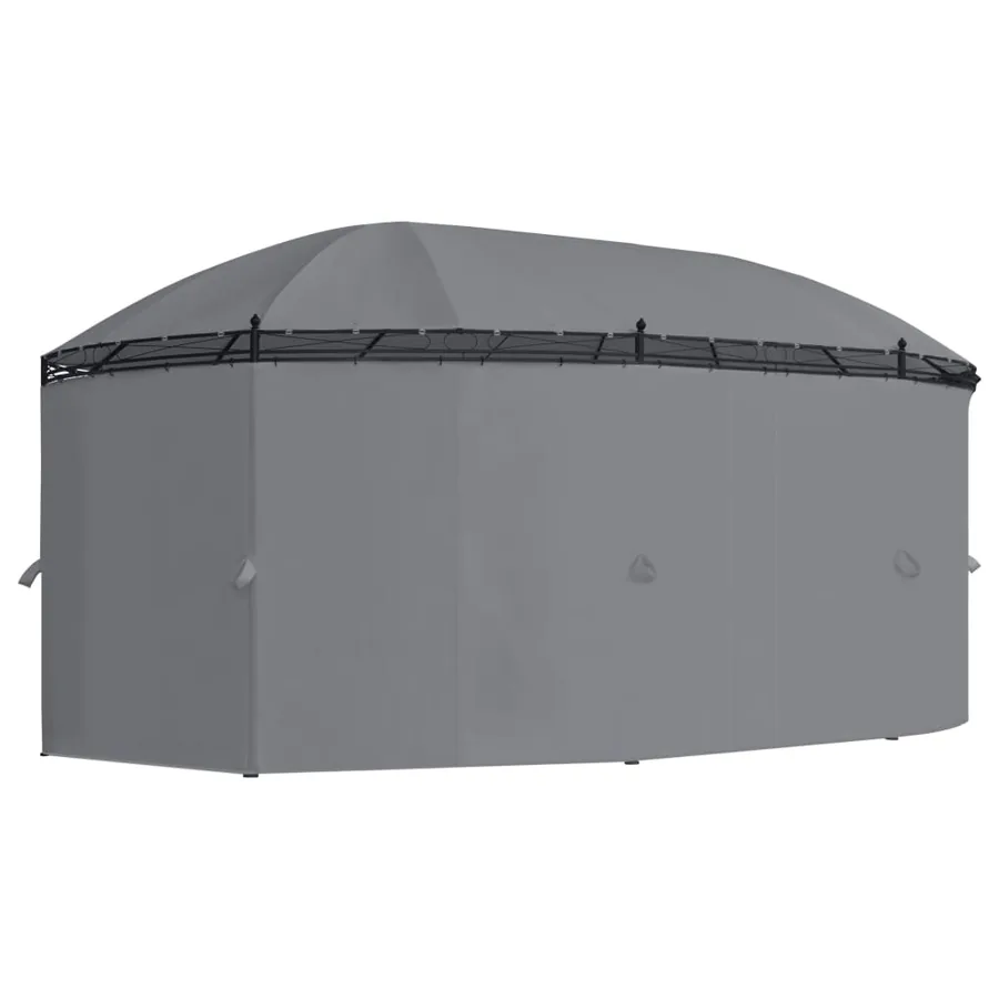 Tonnelle avec rideaux 520x349x255 cm Anthracite - 4