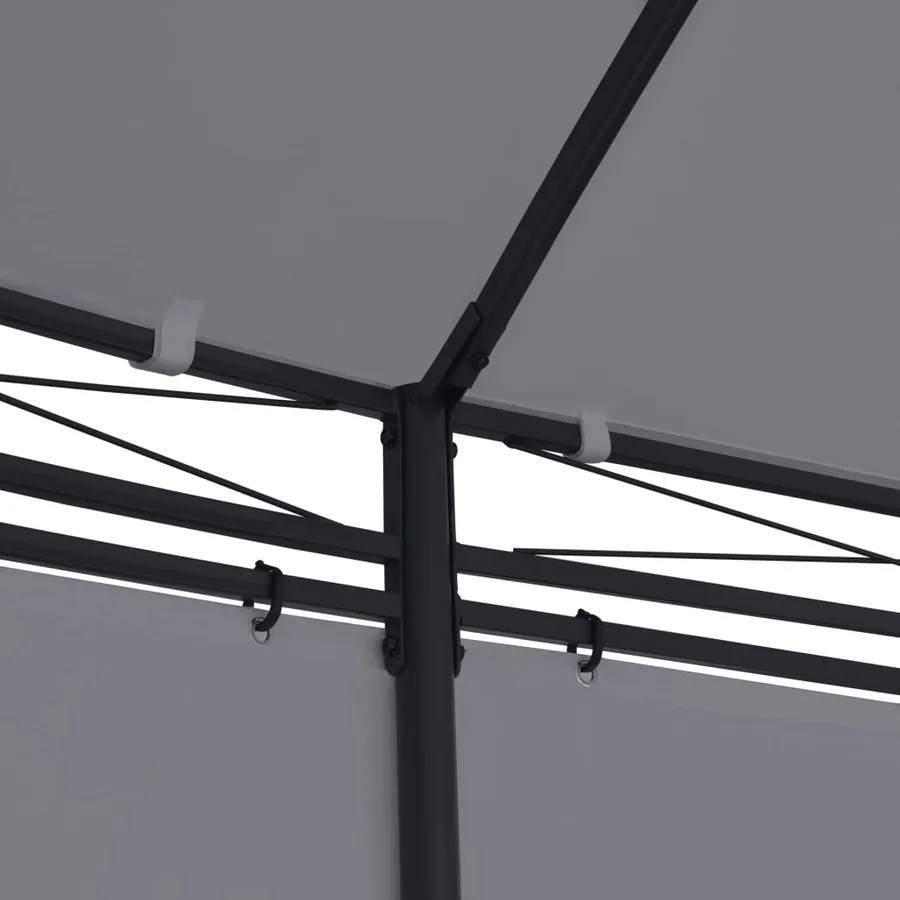Tonnelle avec rideaux 520x349x255 cm Anthracite - 5