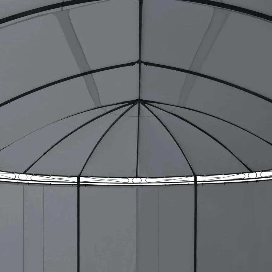 Tonnelle avec rideaux 520x349x255 cm Anthracite - 6