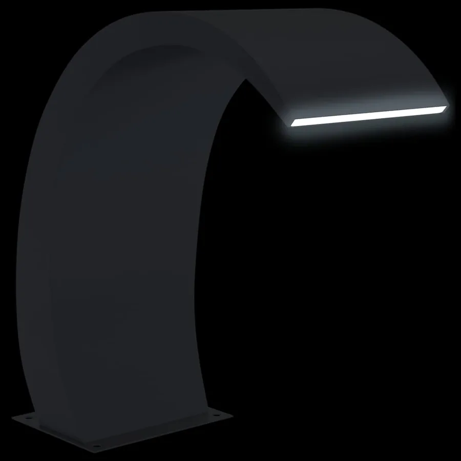Fontaine de piscine avec LED 22x60x70 cm Acier inoxydable 304 - 6