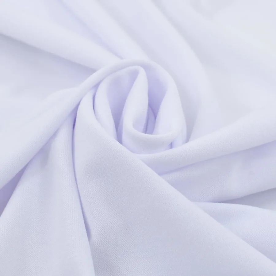 Nappes élastiques de table avec jupon 2 pcs 150x74 cm Blanc - 2