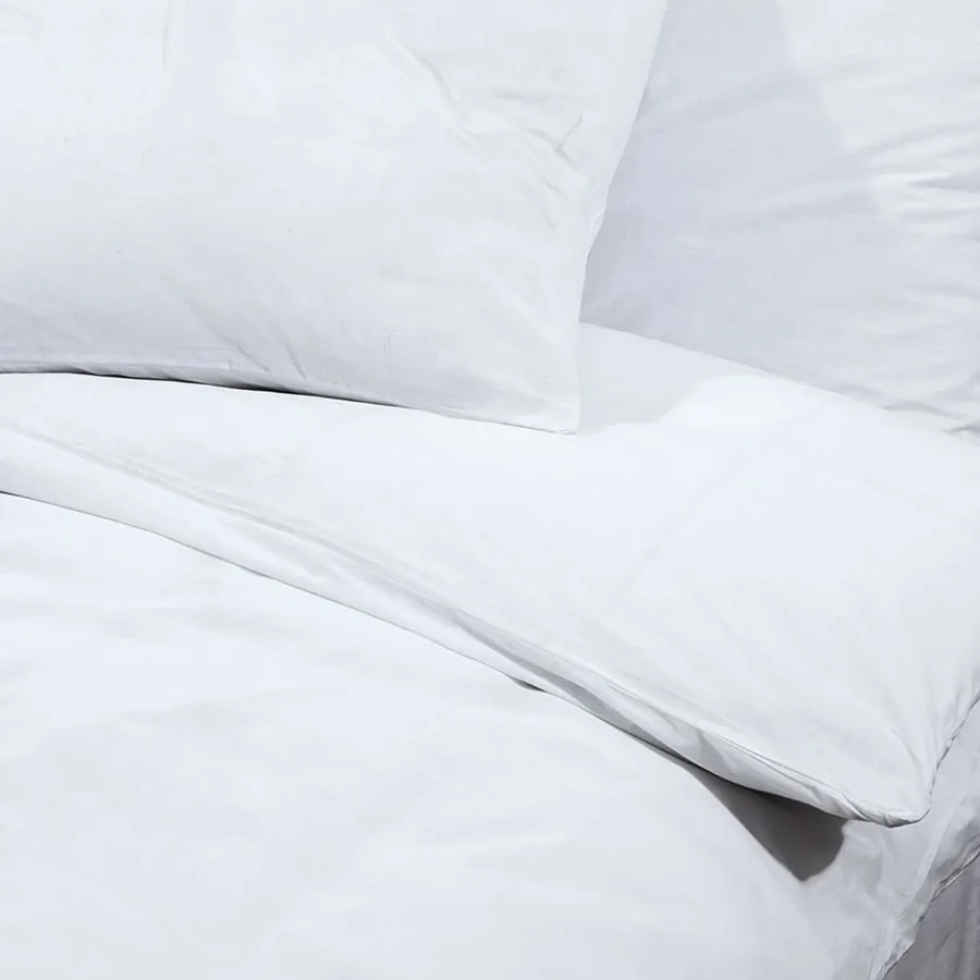 Ensemble de housse de couette Blanc 240x220 cm Coton - 7