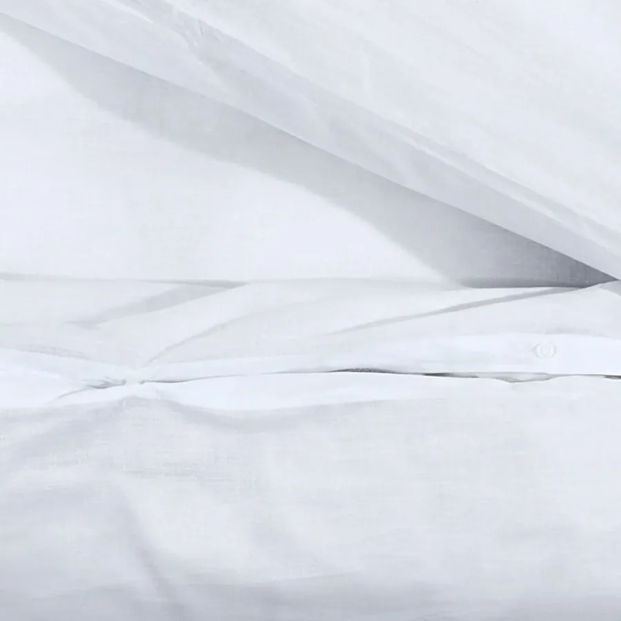 Ensemble de housse de couette Blanc 240x220 cm Coton - 8