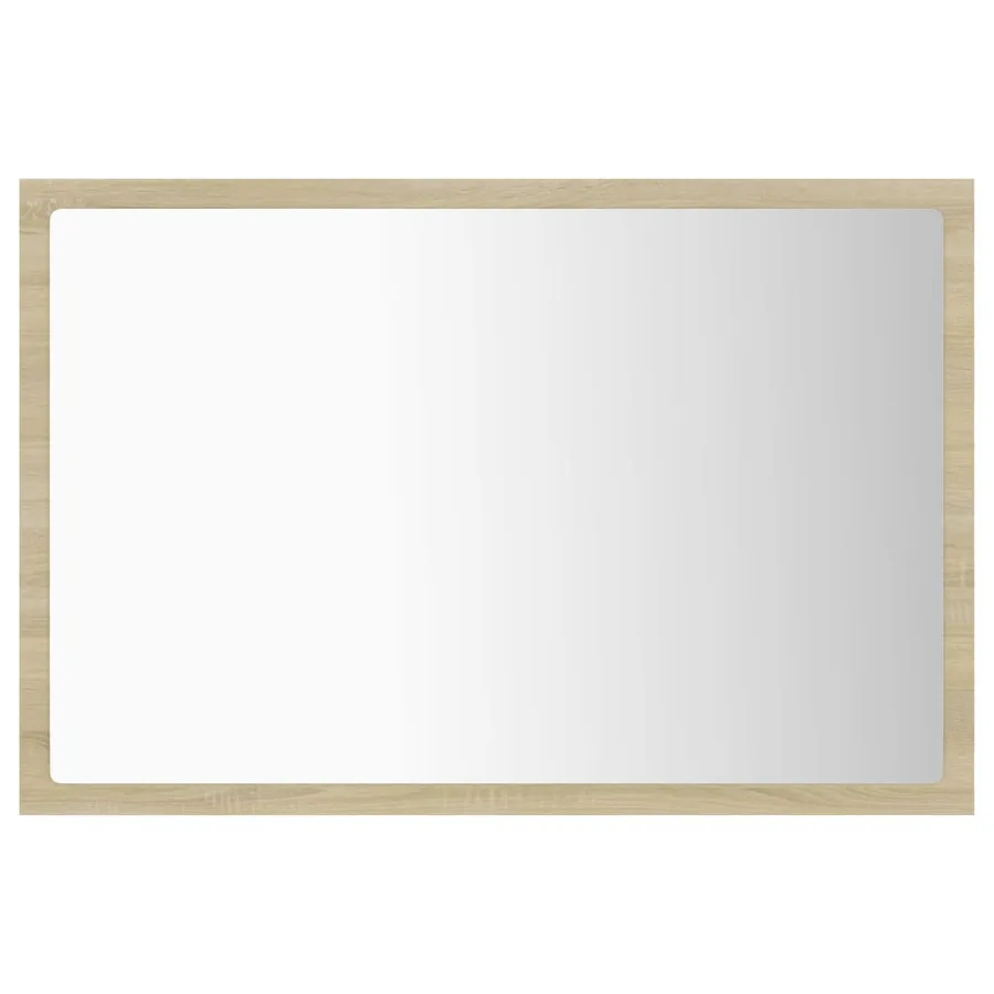 Miroir LED de salle de bain Chêne sonoma 60x8,5x37 cm Acrylique - 3
