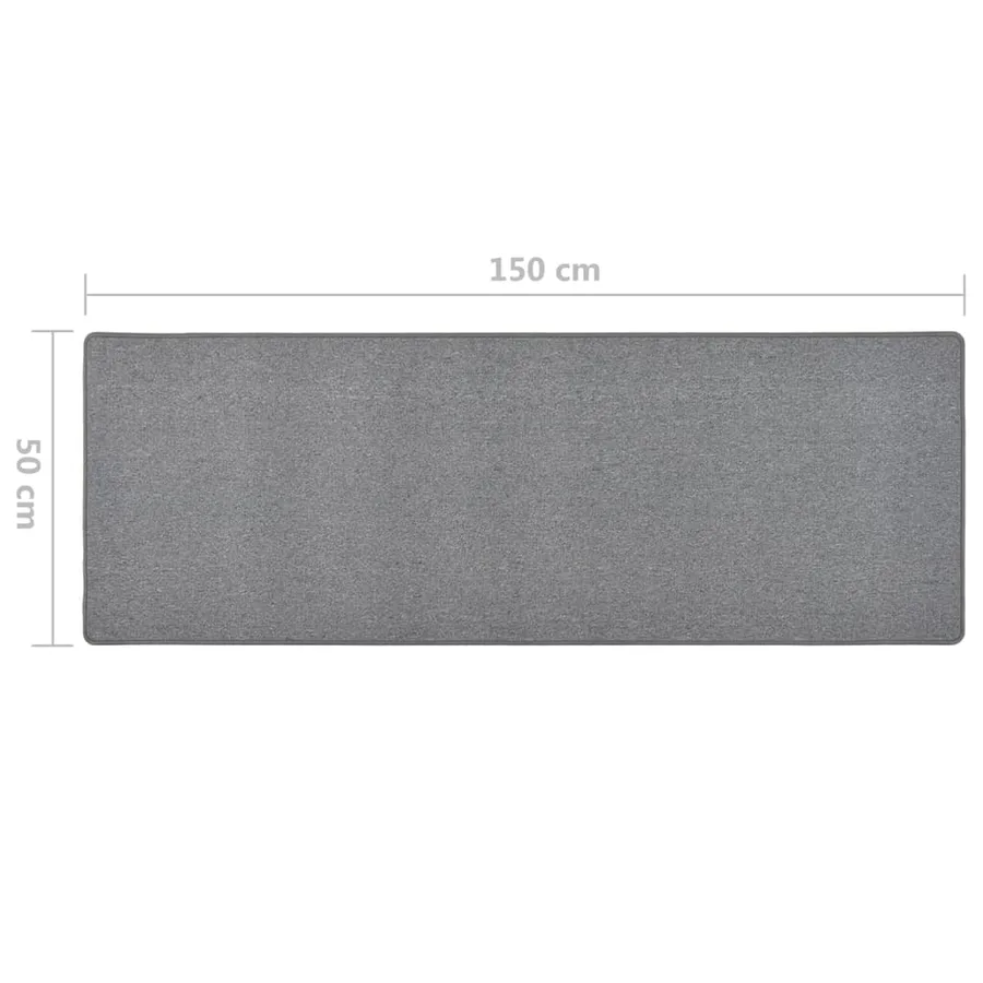 Tapis de couloir Gris foncé 50x150 cm - 7