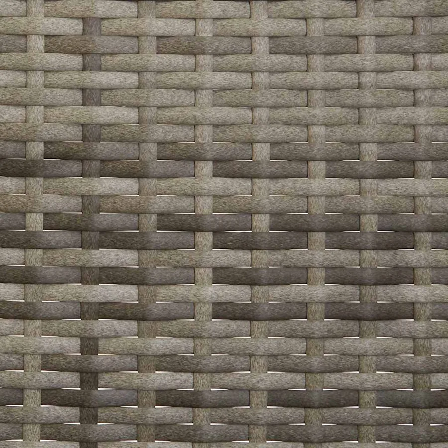 Banc de Jardin à 2 Places avec Coussins Gris Résine Tressée - 8