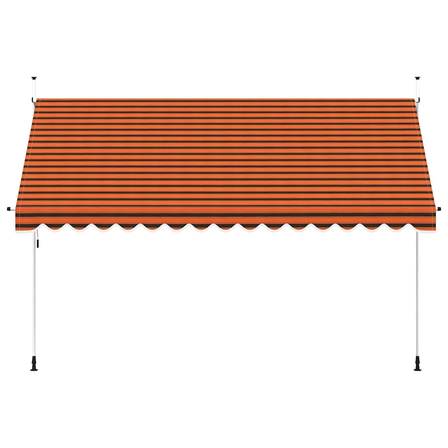 Auvent manuel rétractable 400 cm Orange et marron - 3