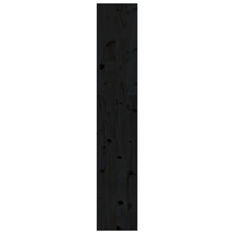 Bibliothèque/Séparateur de pièce Noir 80x30x167,4 cm Pin massif - 6