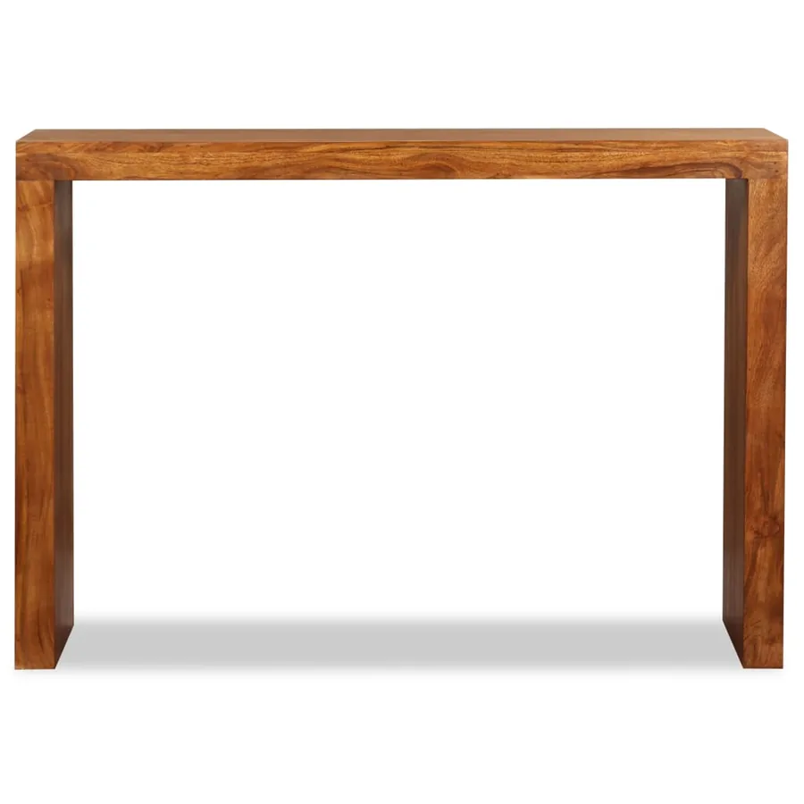 Table console Bois massif avec finition miel 110x40x76 cm - 6