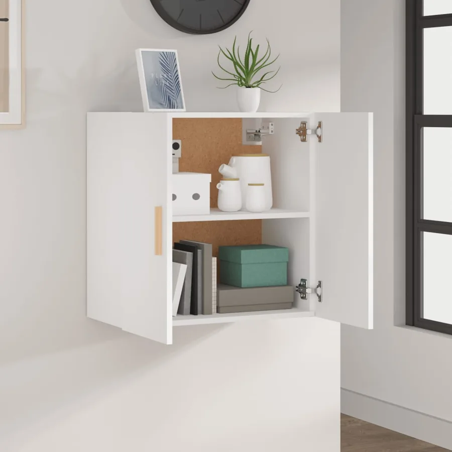 Armoire murale Blanc 60x30x60 cm Bois d'ingénierie - 3