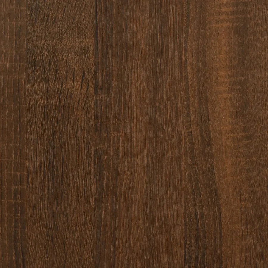 Meuble d'évier chêne marron 80x33x60 cm bois d'ingénierie - 9