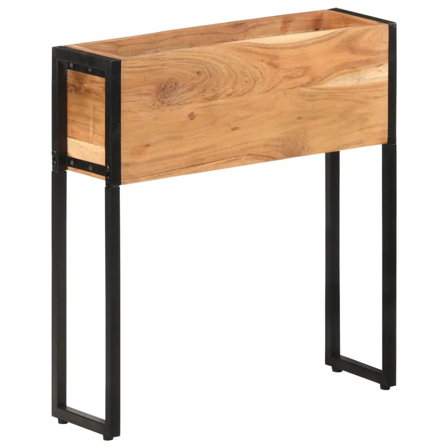 Jardinière 60x20x68 cm Bois massif d'acacia