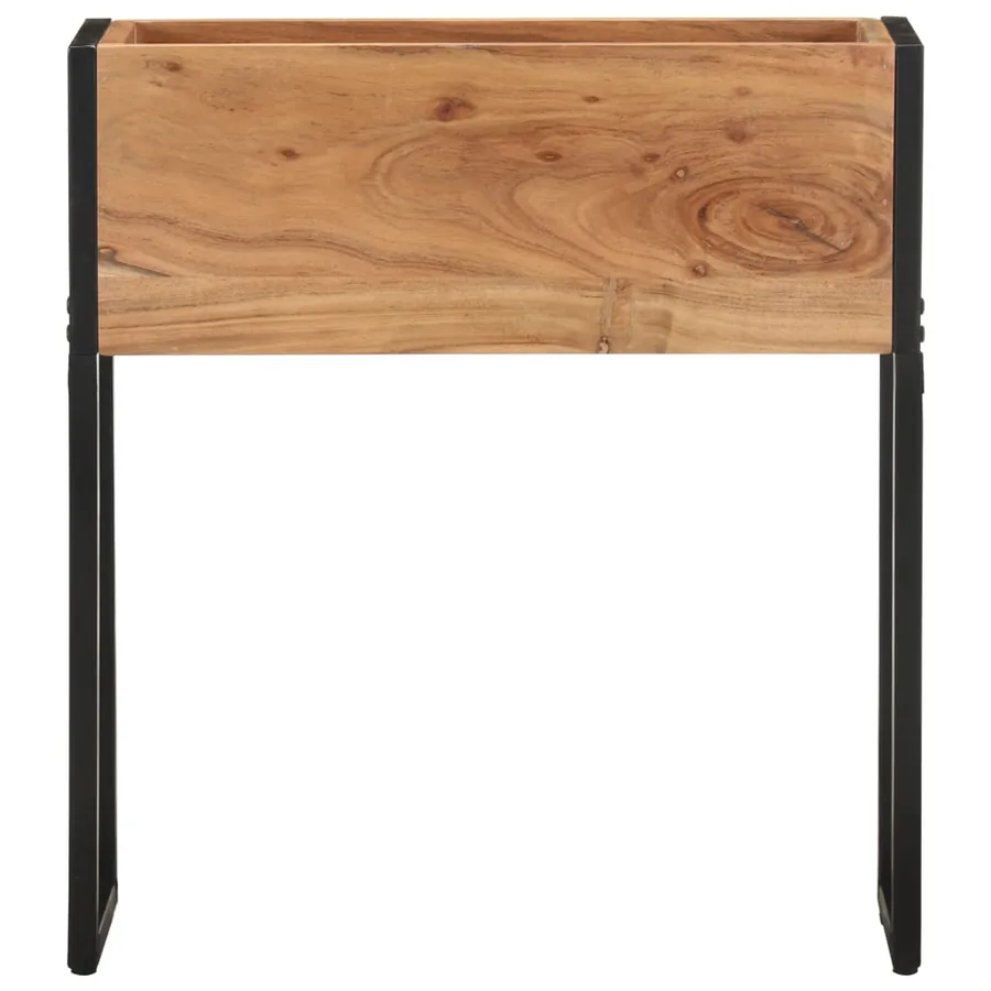 Jardinière 60x20x68 cm Bois massif d'acacia - 2
