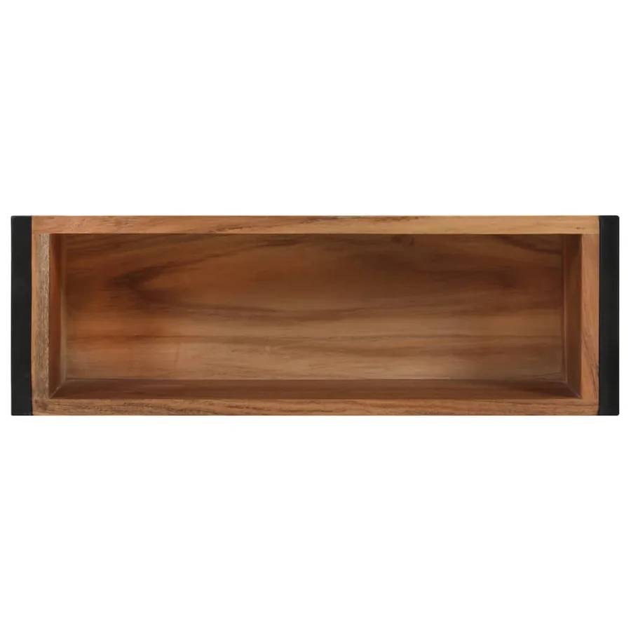 Jardinière 60x20x68 cm Bois massif d'acacia - 4