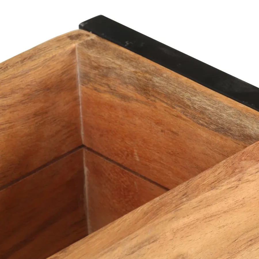 Jardinière 60x20x68 cm Bois massif d'acacia - 6
