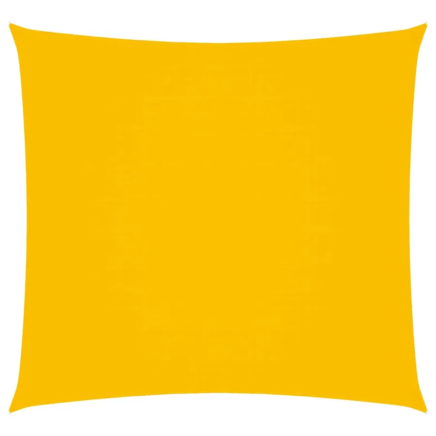 Voile de parasol tissu oxford carré 6x6 m jaune - 2
