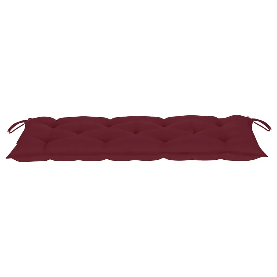 Banc de jardin avec coussin 120 cm Bois d'acacia massif - 6