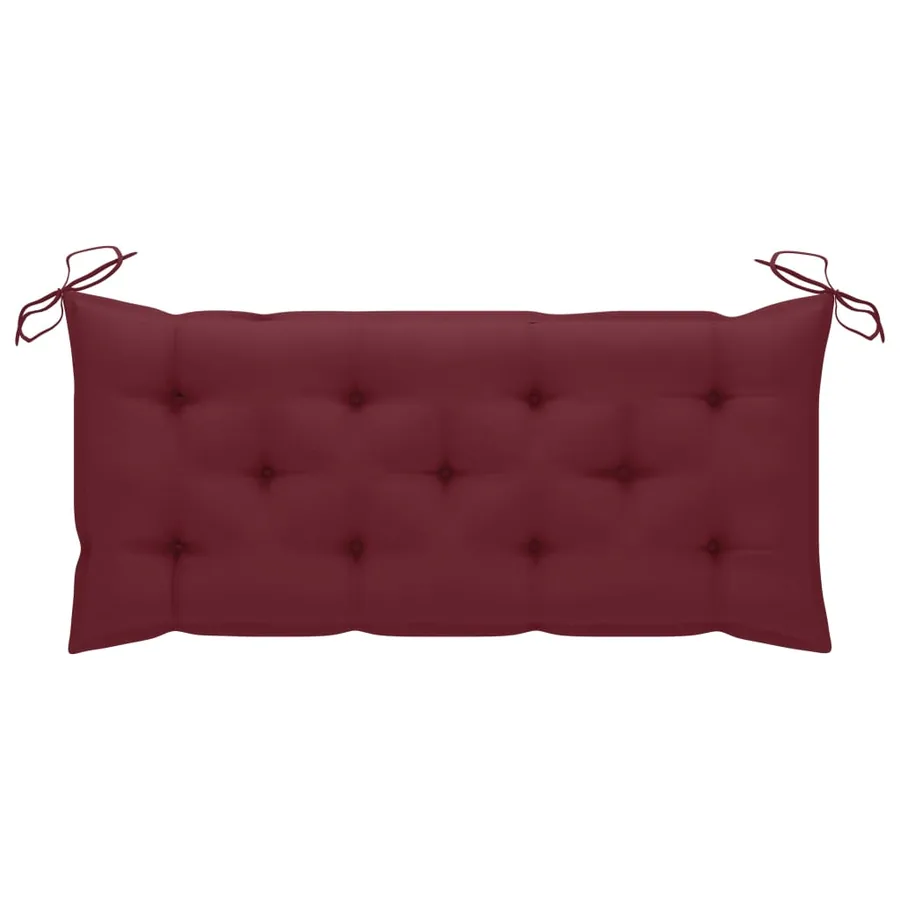 Banc de jardin avec coussin 120 cm Bois d'acacia massif - 7