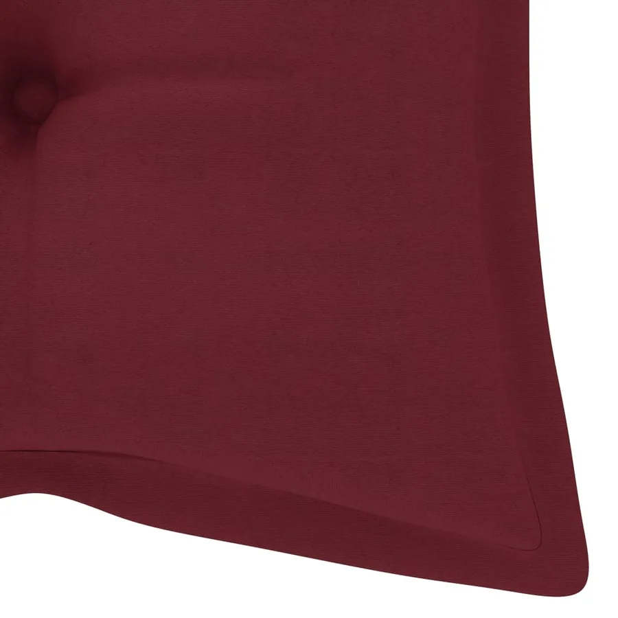 Banc de jardin avec coussin 120 cm Bois d'acacia massif - 8