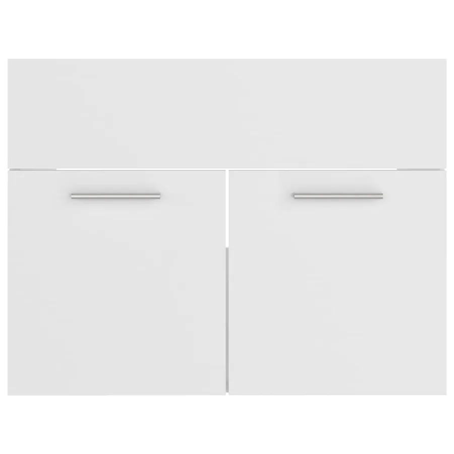 Ensemble de meubles de salle de bain Blanc Aggloméré - 8