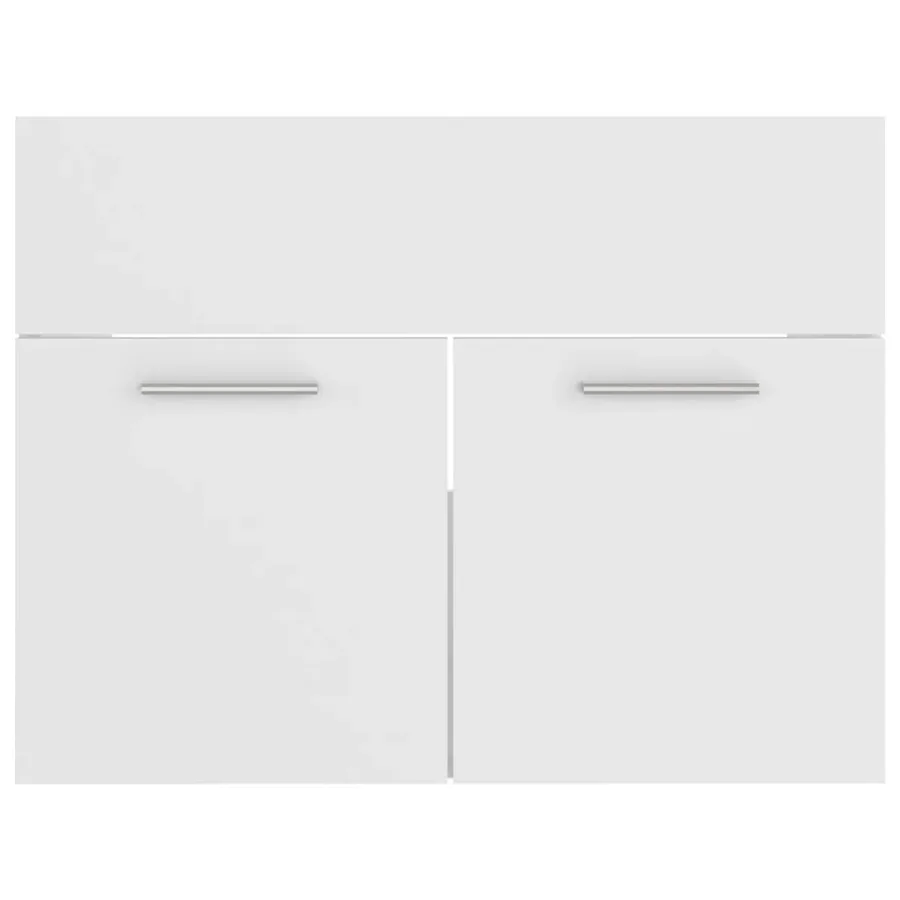 Ensemble de meubles de salle de bain Blanc Aggloméré - 8