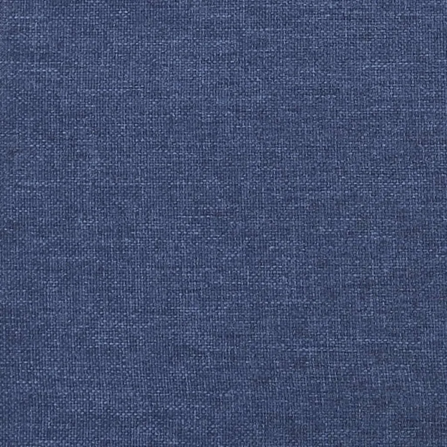 Cadre de lit à lattes bleu 200x200 cm tissu - 8