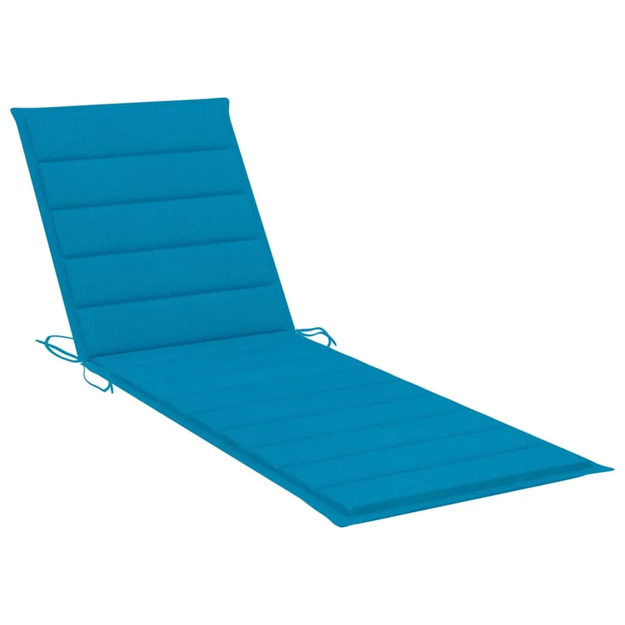 Chaise longue de jardin avec table et coussin Pin imprégné - 7