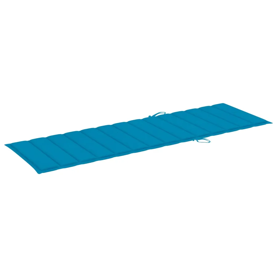 Chaise longue de jardin avec table et coussin Pin imprégné - 8