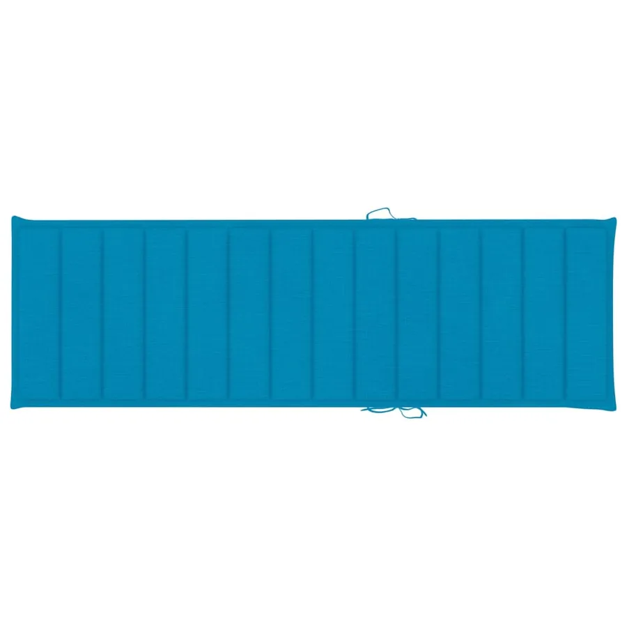 Chaise longue de jardin avec table et coussin Pin imprégné - 9
